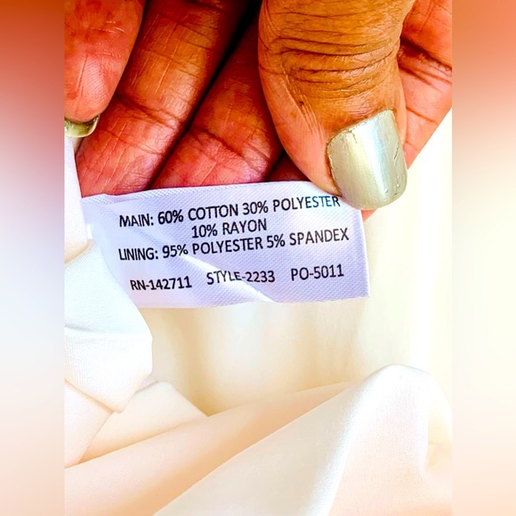 ✨ Eloquii✨ A Line Midi Skirt W/High Sheen Blush Embroidered Floral Overlay - Picture 14 of 14